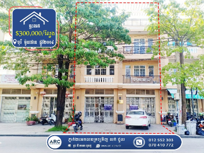 2Flats house for Sale! Borey Moon Town (Road 2004)
